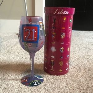 “21” Lolita wine glass